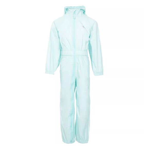 Trespass Childrens/Kids Button Rain Suit / Pale Mint